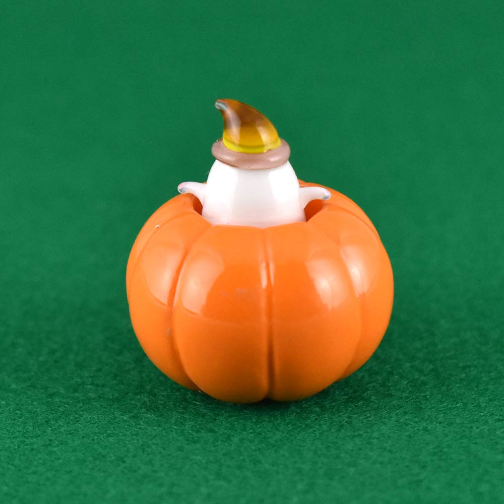 Amazon.co.jp: かわいい手作り ガラス細工 ハロウィン かぼちゃ入り